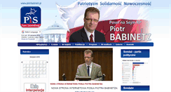 Desktop Screenshot of piotrbabinetz.pl