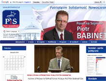 Tablet Screenshot of piotrbabinetz.pl
